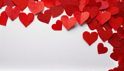 Heart confetti red Valentine's Day