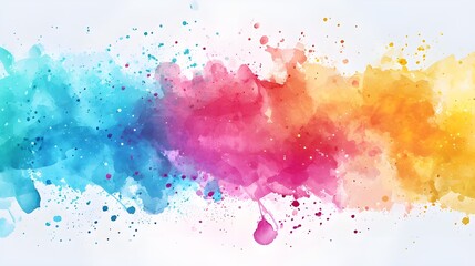 abstract colorful watercolor background with multicolor dots