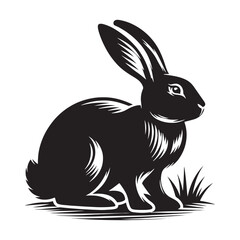 Luminous Whispers: A Radiant Display of Bunny Silhouettes Unveiling the Enchanting World of Rabbit Silhouettes - Bunny Silhouette - Rabbit Vector
