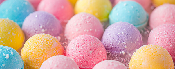 colorful bombs for spa bath.