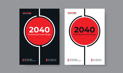 Clean and unique cover page design, corporate brochure, creative booklet, flyer, magazine, editable vector, eye-catching, ready to print, a4 size, a simple and modern concept with 2 color set