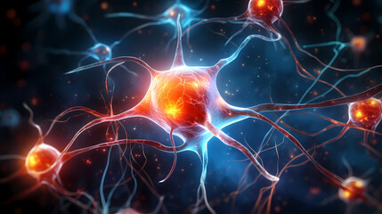 Cell background, virus cells, medical research background