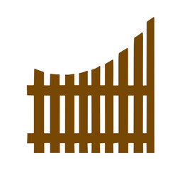 vintage wooden fence  vector