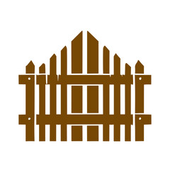 vintage wooden fence  vector