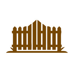 vintage wooden fence  vector