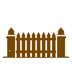 vintage wooden fence  vector