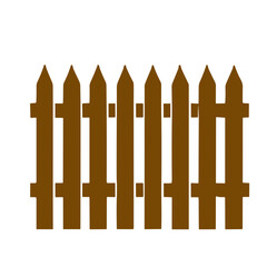 vintage wooden fence  vector