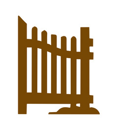vintage wooden fence  vector
