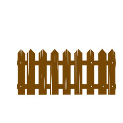 vintage wooden fence  vector