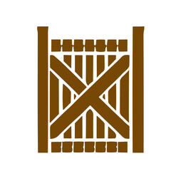 vintage wooden fence  vector