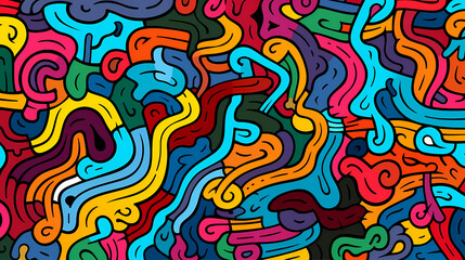 Obraz premium Cute graffiti art abstract background poster web page PPT, art background