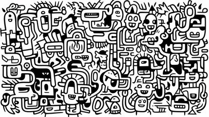 Cute graffiti art abstract background poster web page PPT, art background