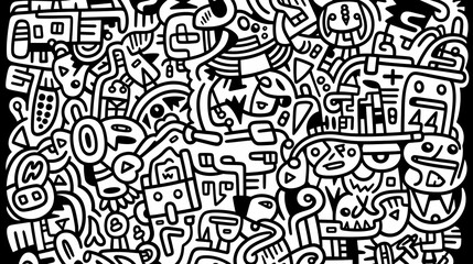 Cute graffiti art abstract background poster web page PPT, art background