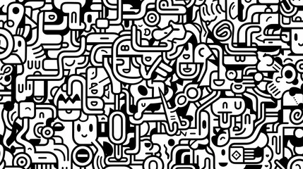 Cute graffiti art abstract background poster web page PPT, art background