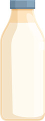 Glass milk goat icon cartoon vector. Fresh product. Rural farming