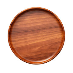 Oval wooden tray with natural grain patterns