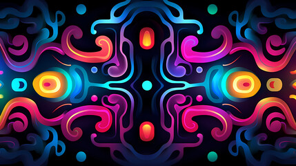 Funny doodle seamless pattern, artistic background