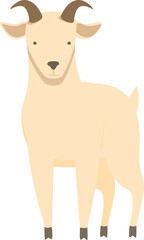 Obraz premium Milk goat animal icon cartoon vector. Jug sheep dairy. Nature liquid