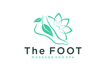 Virgin feet and nails beauty clinic logo design, women's body care and health.