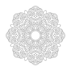  Mandala Madness Coloring Book Design Vector File