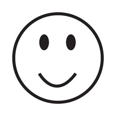 Obraz premium Set of face smile line icon, positive, negative and neutral opinion vector signs