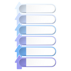 Infographic process design 6 options or steps.
