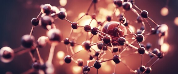 Atom Molecule Structure Abstract and Medical Concept Science