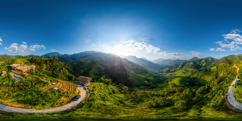 360 photo Ban Luoc , Hoang Su Phi Terraced Fields , Ha Giang Province, Viet Nam 