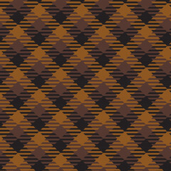 Plaid seamless vector gingham pattern.
