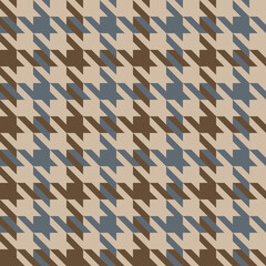 Seamless a large checked pattern with notched corners suggestive of a canine tooth.