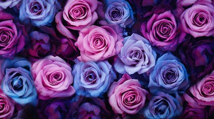 pink and purple roses background