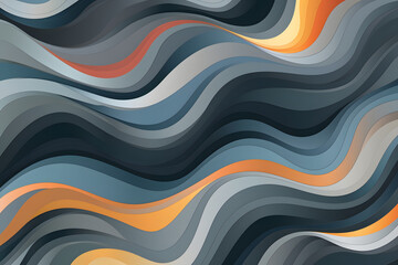 Modern colorful background made of matte waves. The shape of the waves is one on top of the other. 3d background of multi-layered waves