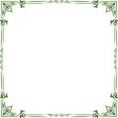 Simple Square photo or picture frame or border transparent background 