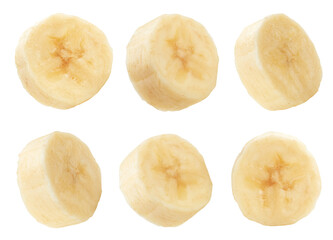 Isolated banana on white background