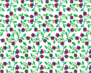 pattern with flowers light background with colorful flower for allover beautiful design
