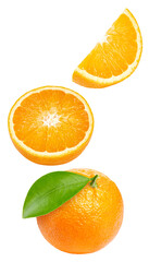 Fresh organic orange isolated