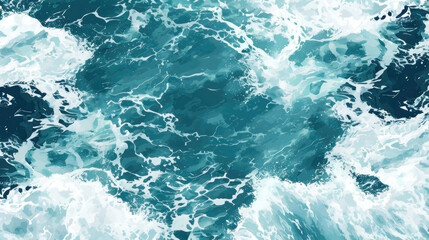 Fototapeta na wymiar Aerial view of clear turquoise sea