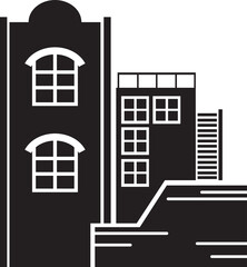 Fototapeta premium House Building Icon