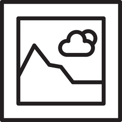 Fototapeta premium Scenery View Photo Icon