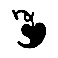 Hedera symbol. Mark section break in a book icon