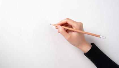 ペンを持つ手