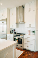 modern oven in a kitchen