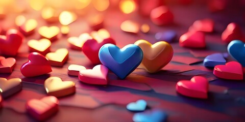 red heart shaped candles