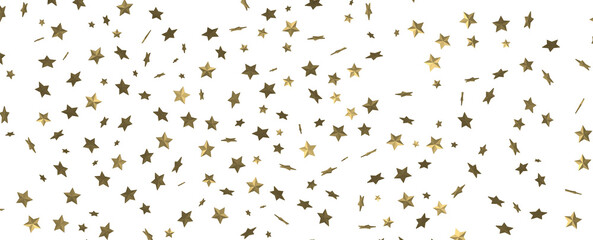 Fototapeta premium Descendant Christmas Constellations: Mind-Blowing 3D Illustration of Falling Festive Star Patterns