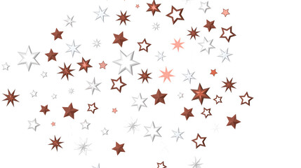 Falling Holiday Astral Radiance: Magnificent 3D Illustration of Descending Stellar Illumination for Christmas