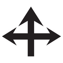 way direction arrow sign. three arrow, way sign, road direction icon vector. three-way direction arrow sign.. Three-way direction arrow icon. black arrow icon. 11:11