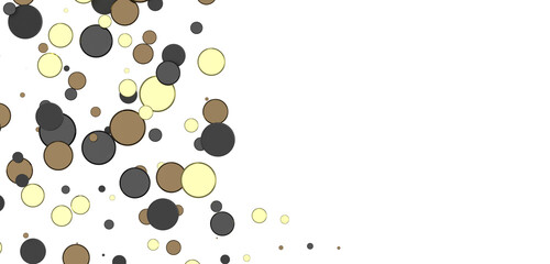 Radiant Revelry: Enthralling 3D Illustration of Shining gold Confetti