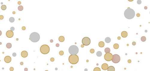 Radiant Revelry: Enthralling 3D Illustration of Shining gold Confetti