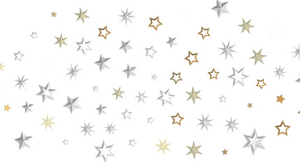 XMAS Stars - stars. Confetti celebration, Falling golden abstract decoration for party, birthday celebrate,