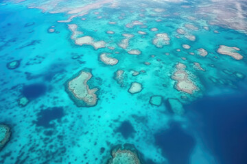 Fototapeta na wymiar Travel landscape blue australia coral ocean sea reef water tropical nature